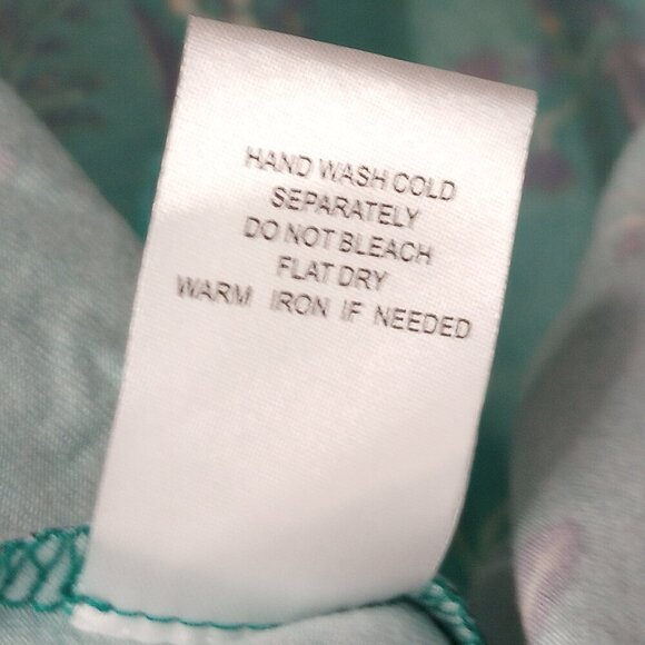 Daniel Rainn Fantine Green Floral Crochet Sleeveless Top - Picture 7 of 8